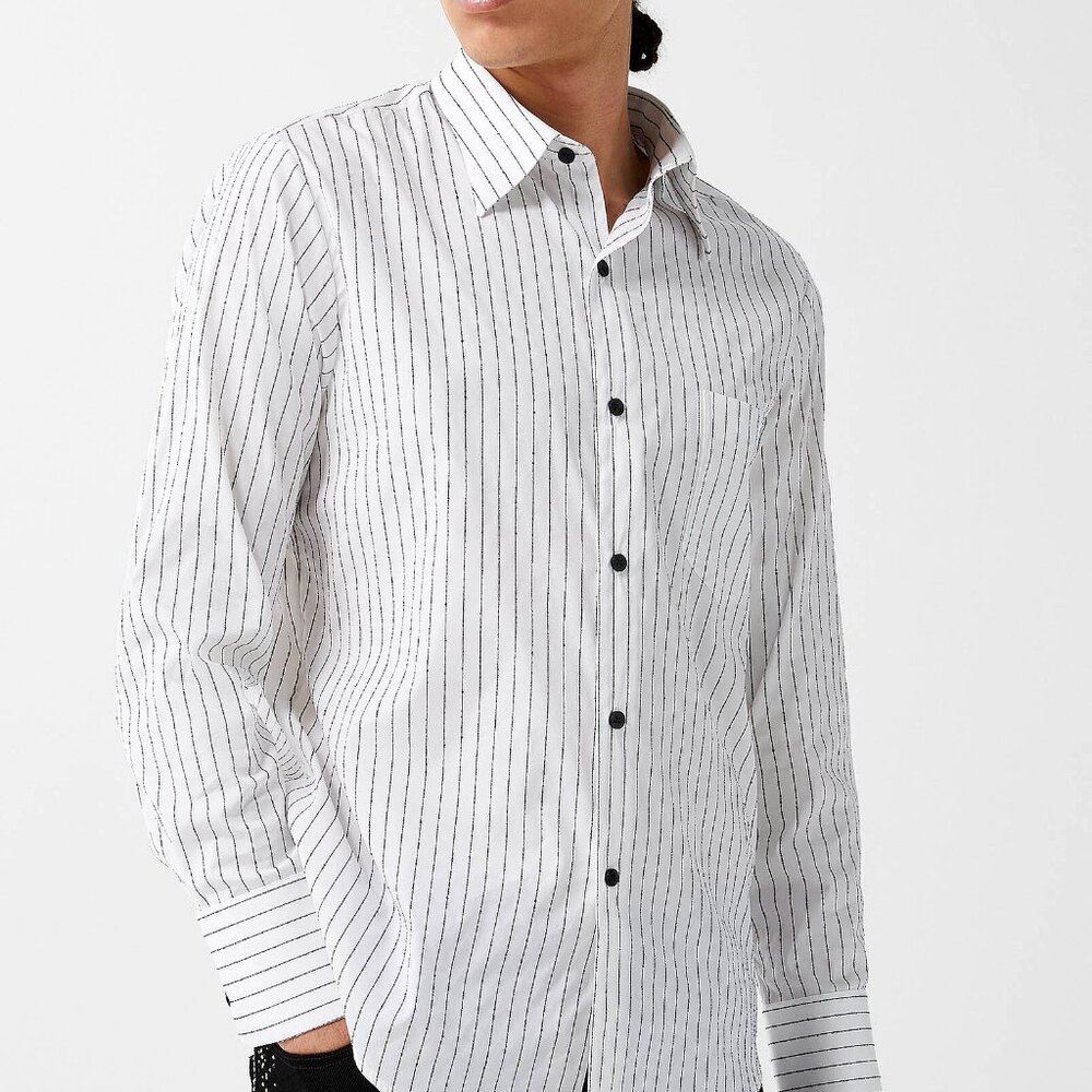 BNWT SS25 ERNEST W. BAKER PIN STRIPE SHIRT 46